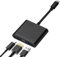 Adaptateur Type C Hub vers HDMI 4K Convertisseur, 3 en 1 Multiport USB-C 3.0 PD 100W, Type-C Convertisseur Cȃble pour A-pple MacBook Pro/Air/Sam-Sung