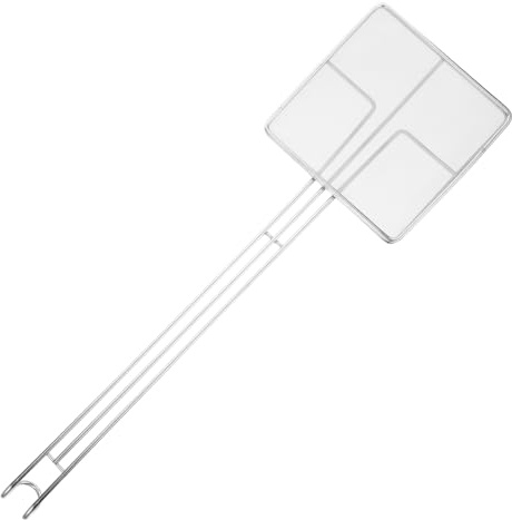 SOLUSTRE Espumadera de Malla Fina Cuadrada de Acero Inoxidable para Cocina Colador Multifuncional para Freír Pollo y Patatas Escurridor para Aceite y Pasta Fácil Limpieza y Uso