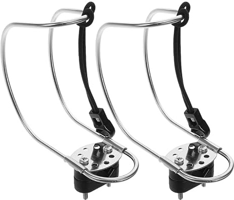 VICASKY 2 Pièces Support Bouée de Sauvetage INOX Robuste Fixation Stable pour Yachts et Bateaux Porte-Anneau Sécurité