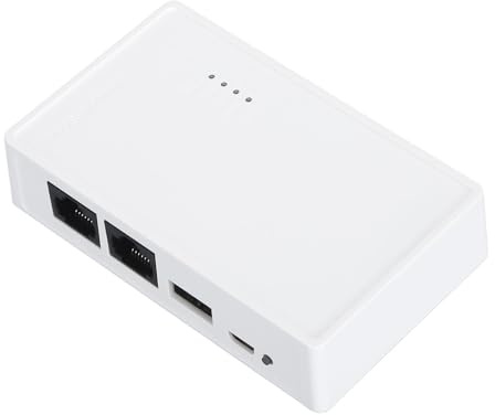 Cuifati Trådlös Skrivarserver för Delning Av 4 USB-skrivare, 10/100 Mbps LAN Bridge Sharing Trådlösa Trådlösa Fristående Lägen, USB 2.0-skrivarserver för, OS X-skrivare