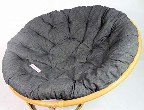 Rattani - Polster, Kissen, Auflage, Ersatzpolster für Rattan Papasansessel, Stoff Nuevo Loneta, D 120 cm, Made in EU