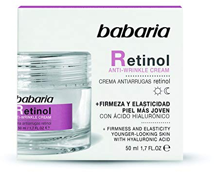 Babaria - Crema Antiarrugas Mujer Con Retinol Y Ácido Hialurónico | Crema Hidratante Facial Hombre Y Mujer Profunda Y Regeneración Celular | Reafirmante, Elasticidad Y Tono Uniforme 50 Ml
