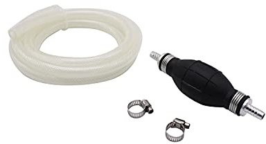 TAKPART Universal Handpumpe Umfüllpumpe Notpumpe Absaugpumpe Kraftstoffpumpe für Flüssigkeiten Benzin Diesel mit insgesamt 2M Schlauch