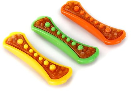 Hartz Chew 'n Clean Dental Duo Dog Treat & Chew Toy, Color Varies, Large, 3 Pack