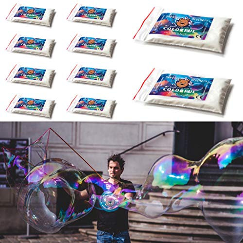 Bubble Brothers Seifenblasenflüssigkeit für Riesenseifenblasen 2 x 5 Liter Seifenblasen Nachfüllflasche Grosse und Stabile Seifenblasen Pulver Seifenwasser (10 x 5 L)