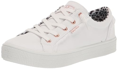Skechers Womens Bobs B Extra Cute 2cute4u Trainers, White Canvas, 4 UK