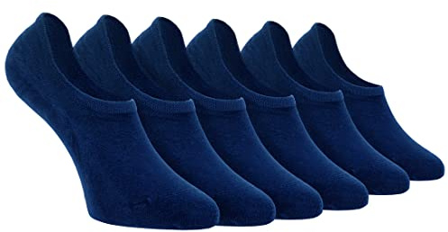 NoblesBox No-Show Lot de 6 paires de chaussettes courtes invisibles en bambou pour homme Antidérapantes et sans coutures Chaussettes de loisirs respirantes pour le quotidien et le sport (boîte, 6