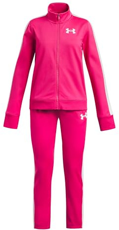 Under Armour UA stickad träningsdräkt - skuggad fuchsia/vit/vit - YLG