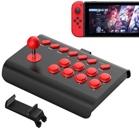 Joystick Arcade Fight Stick | Joystick de combat pour jeux d'arcade avec fonctions Turbo/Macro | Joystick d'arcade Nostalgique universel pour PC et console de jeu rétro [video game]