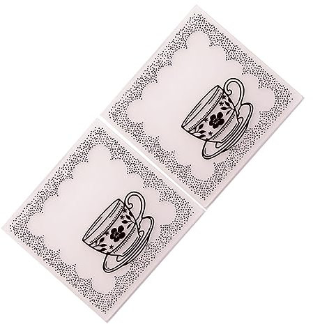 KONTONTY 2stücke Kunststoff-prägeschablonen Für Bump-Effekt Geeignet Für Scrapbooking Kartenherstellung Und Album-Dekoration Langlebig Und Einfach Zu Verwenden