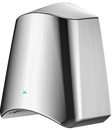 YJKKZQLB Asciugamani Elettrico in Acciaio Inox 1400W Asciugamani Elettrico Commerciale Asciugamani Elettrico Automatico a induzione Asciugamani Elettrico ad Alta velocità, Spazzolato