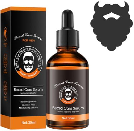 Eazerom 10 Huile Barbe Homme,30ml Nourrit & Assouplit la Barbe,Huile à Barbe Rafraîchissante,Huile Barbe Longue et Visage Homme,Huile pour Barbe Adoucissante et Protectrice