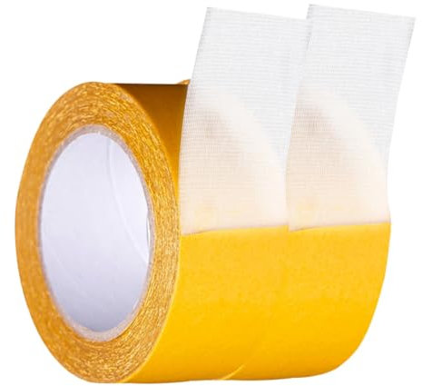STOBOK 2rotoli Biadesivo Per Tape Adesivo e Resistente Per Moquette e Decorazioni Confezione Applicazioni Multiple Scuola e Casa