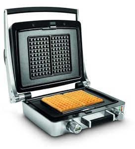 Fritel WaffleTastic® CW 3647 – Waffeleisen/Waffelgerät – 6 x 10 Waffeln – 41 x 26 cm – 1600 W – Austauschbare Platten – PFAS-frei + 60-Minuten-Timer – Hellgrau
