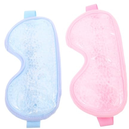 SAFIGLE Wiederverwendbare zur Linderung von Müdigkeit 2 Stück Gel Augenmasken and Kältekompresse mit Wärmetherapie und Kältekompresse Pvc Material und Perlenfüllung im Alltag