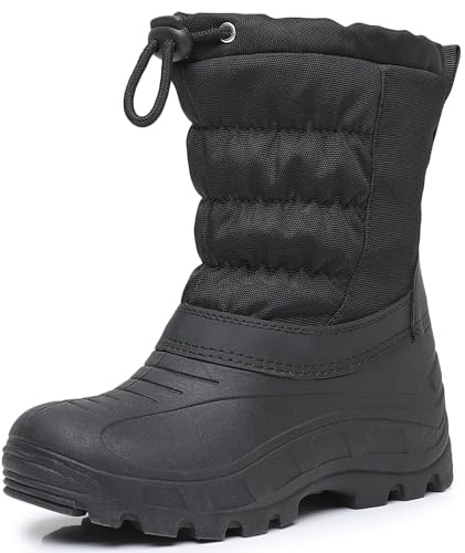 Felabo Kids Snow Boots for Boys & Girls – Warm Water-Resistant Winter Boots Easy to Put On (Toddler/Little Kid/Big Kid)