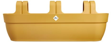 Elho Vibia Campana Easy Hanger XXL 70cm jardineras - Honey Yellow | L 23.7 x An. 69 x Al. 26.8 cm | Apta para exterior | Plástico 100 % reciclado