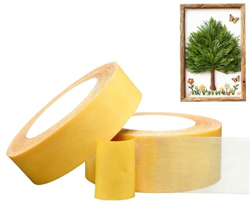 HAPPOW 2 Rollen Saumband Selbstklebend, 2.5cm x 10m Doppelklebeband, Bügelband für Vorhänge, Perfekt für Teppichbefestigung, Bastelarbeiten und Kleidungsänderungen