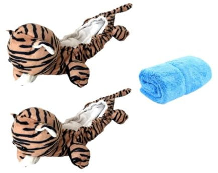 pistro Copri lama per pattini da ghiaccio, a forma di animale, per uomini, donne, bambini, robuste, per pattinaggio artistico e hockey - Tigre