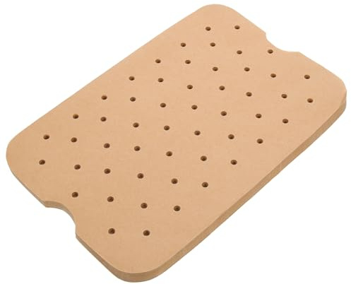 Baluue Carta da Forno Perforata Monouso per Friggitrice ad Aria, 200 Fogli 29,5x19,3 Cm, Rivestimento Antiaderente Resistente All’olio per Cucina, Adatta a Teglie e Friggitrici ad Aria