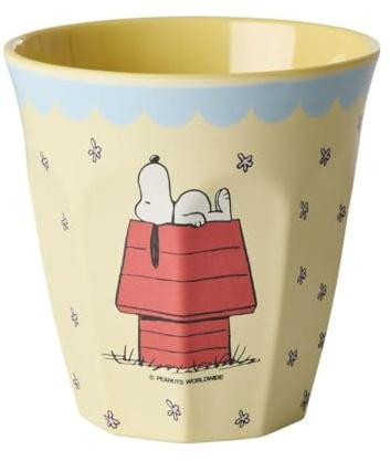 Rice Melamin Becher M - Peanuts Snoopy Print - Creme - 250ml