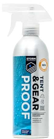 STORM Tent & Gear Proofer Spray On 500ml | Tent Waterproofing Spray | Air Curing | Formulated for Tents, Tarps, Covers and Backpacks | Restores Water Repellency (DWR)