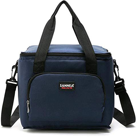 SAMERIO Großes Picknicktasche Isolierte Lunchtasche für Damen und Herren Wärmeisoliert Lunch Bag Wiederverwendbare Kühltasche für Reise Arbeit Schule Strand