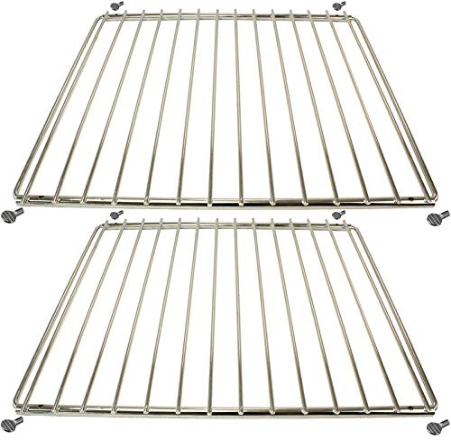 SPARES2GO Universal-Backofenregal, ausziehbar, verstellbar, 310 x 340–530 mm, 2 Stück