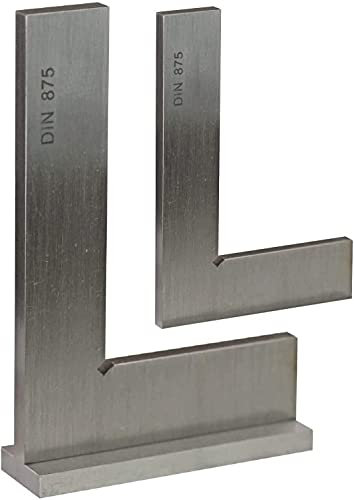CNC QUALITÄT Kontrollwinkel - Anschlagwinkel - aus Edelstahl - rostfrei - DIN 875 - verschiedene Größen - 500 x 250 Anschlag