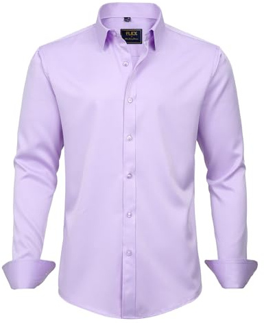 J.VER Pantaloni da Pigiama da Uomo con Bottoni (Confezione da 1) | Gemelli in metallo inclusi, cotone, stile business casual, tessitura fine twill, morbido, smoking, abito formale