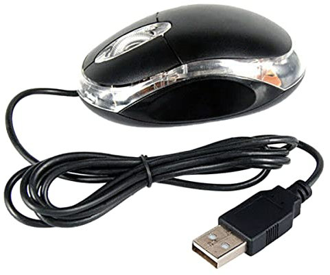 Mobestech Professional Office Mouse Dpi Optical Usb Mouse Ergonomic Design Wired for Pc Easy Connectivity