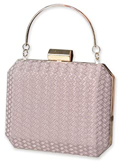 CORIOS Damen Abendtasche Funkelnd Handtasche Glänzend Umhängetasche Glitzer Henkeltasche Hochzeit Brautbörse Elegant Schultertasche Cocktail Party Abschlussball Tasche für Frauen Roségold