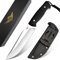 KOMWERO Outdoor Messer Feststehende mit Kydex Scheide, Scharfe Jagdmesser Gürtelmesser mit D2 Stahl Klinge, G10 Griff - Full Tang Messer Überlebensmesser für Mann Jagd Bushcraft Geschenk