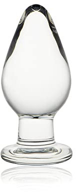 Glas Buttplug Analplug Kristall Glasplug Sexspielzeug 10 * 4cm Anfänger Analspielzeug für Frauen Männer Masturbation G-Punkt Stimulation Butt Plug Penis Sex-Toys