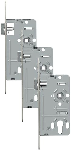 ABUS Einsteckschloss ESK PZ2 Universal S silber 58393 (Packung mit 3)
