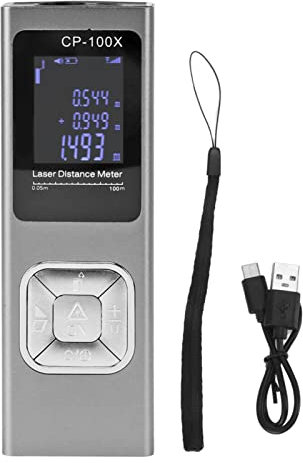 Tyenaza Mesure Laser, Télémètre Laser Ultra Fin Rechargeable, Mini Outil De Mesure Laser Numérique De Haute Précision pour L'intérieur