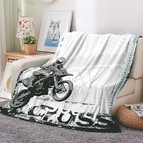 EHOMERY Mantas Individuales Calentitas Cobija Niña Manta Hija Cobija Peluda Motocicleta Manta De Acogida Mantas Decorativas Suaves Y Cómodas 150x100cm