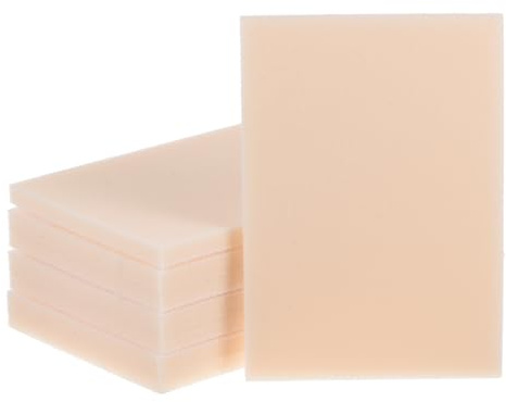 sourcing map 8 spugne abrasive da 10,2 x 2-3/4 cm, grana 2500, spugne abrasive a mano, carta vetrata a umido e asciutta, per modellismo, cartongesso, metallo, legno, mobili, lucidatura, beige