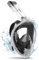 ACURE Maschera Integrale da Snorkeling per Adulti, SN04 180° Maschera Subacquea con Supporto per Fotocamera Staccabile, Sistema di Respirazione Migliorato, Anti-Appannamento & Anti-perdite