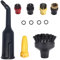 NIYATA 11Pcs Accessoire Nettoyeur Vapeur pour Karcher, Accessoires pour Nettoyeurs Vapeur avec Buses,Bagues d'Etanchéité,Brosses Rondes,Pour Kärcher SC1 SC2 SC3 SC4 SC5 SC7 CTK10