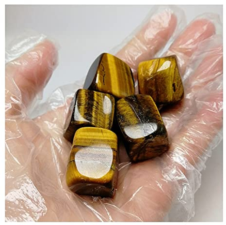 ICXLPMC Ojo de Tigre, Piedra caída, Cristal, Roca Natural, Palma, Cubo de Cristal for decoración del hogar, yuebang Inicio Colecciones