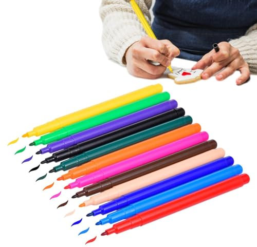 Lebensmittel-Marker – Lebensmittel-Marker für Sandwiches, Lebensmittelqualität, Gourmet-Schreiber für Fondant, Kuchen, Ostereier, Dekoration, Zeichnen, Schreiben