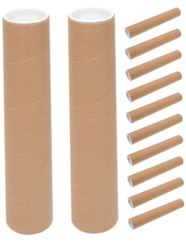 STOBOK 12stücke Runde Poster Versandrollen Aus Stabilem Kraftpapier Wiederverwendbare Aufbewahrungs Transporthülsen Für Plakate Zeichnungen Baupläne Und Dokumente