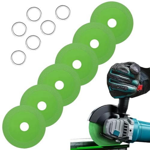 Felsplatten-Schleifscheibe, Steinplatten-Flachschleifklinge, Felsplattentrennscheibe, Felsplatten Schleifscheibe für Steinkeramik, Glastrennscheibe, Unzerstörbare Scheibe für Schleifer