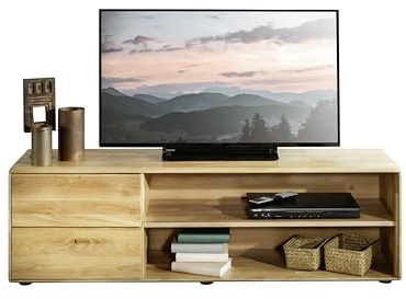 Woodroom TV-Lowboard Numbi Wildeiche massiv geölt