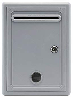 Boîte aux lettres murale de style anglais pour la maison, le bureau, la sécurité extérieure - Pour décoration murale de mariage - Couleur grise