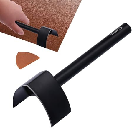 Strumento di taglio in pelle - Coltello artigianale per pelle, taglia bordo affilato | Strumento di lama compatta, taglierine ad alta precisione, ideale per progetti fai -da -te riparazioni cuciture p