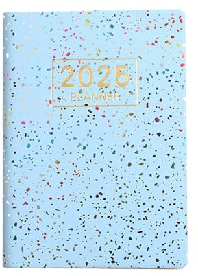 2025 Agenda Book - 2025 A7 English Planner, Academic Diary Day Per Page,from Jan 2025 to Dec 2025, | Weekly Monthly Note Book, Daily to do liist Planer for Daily Schedules Daily Tasks, Home