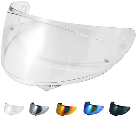 JQF Gear Motorradhelm Visier für C10 Helmvisier Motorrad | Windschutz Helm Objektiv Visier Vollgesichts,Helmvisiere Zubehör Ersatz