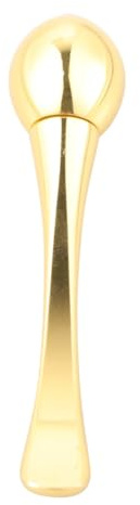 COLLBATH Goldener Augenmassage Stick Aus Metall Kleiner Augencreme Applikator Mit Löffel Zinklegierung Hautpflegegerät Gegen Augenermüdung Handlich Für Gesicht Augenpflege